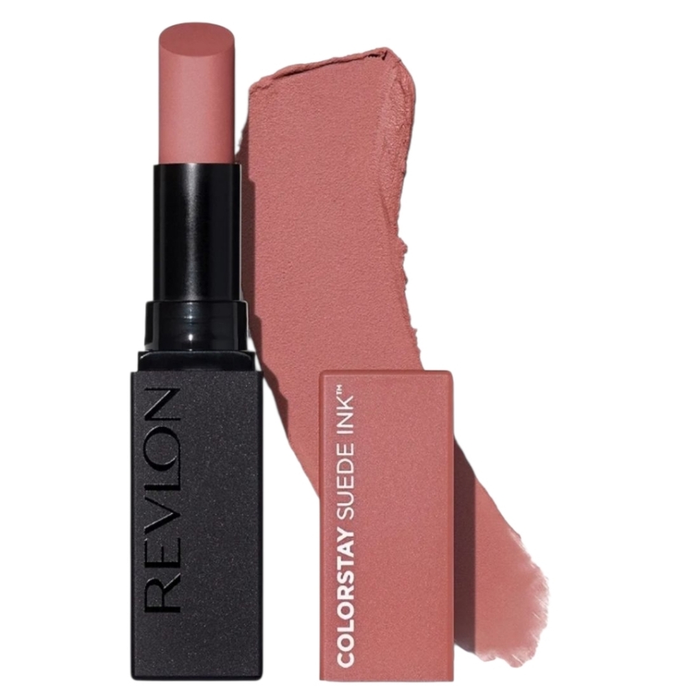 2 x Revlon Lipstick, ColorStay Suede Ink, Built-in Primer, 001 Gut Instinct